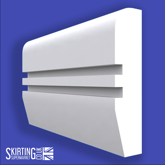 Chamfered Square Grooved 2 MDF Dado Rail