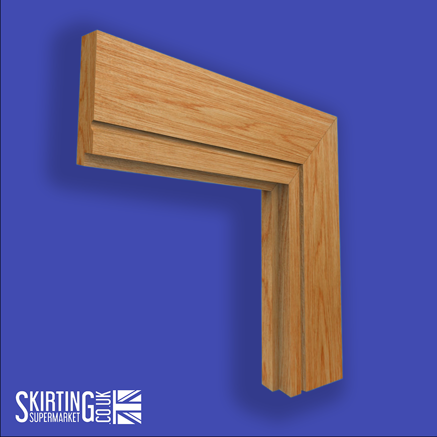 Single Step C Grooved Oak Architrave