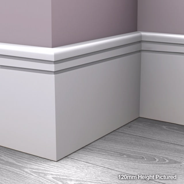 Bullnose Grooved 2 Skirting Board
