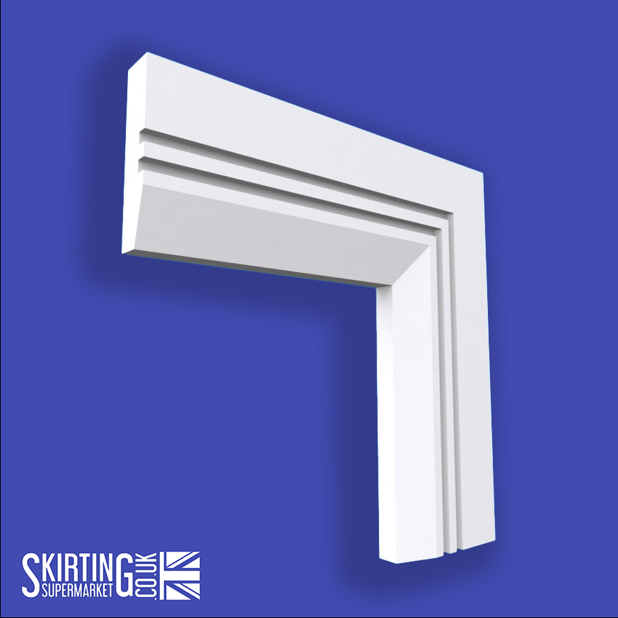 Chamfered Square Grooved 2 MDF Architrave