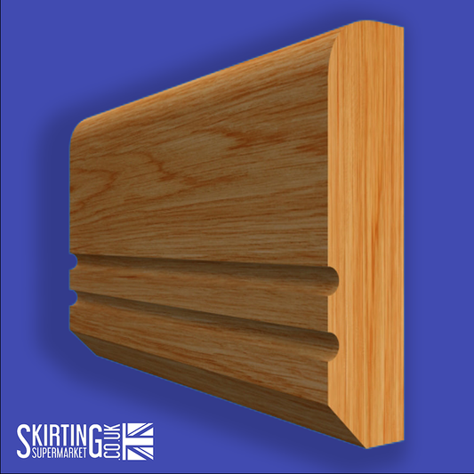 Edge C Grooved 2 Oak Dado Rail