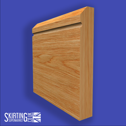 Edge C Grooved Solid Oak Skirting Board