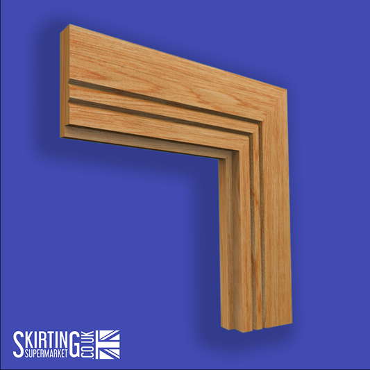Single Step V Grooved 2 Oak Architrave