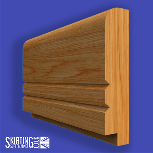 Single Step V Grooved 2 Oak Dado Rail
