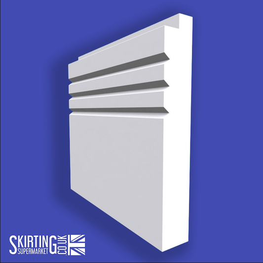 Single Step V Grooved 3 Skirting