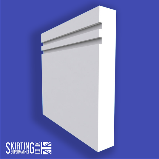 Square Edge Grooved 2 Skirting