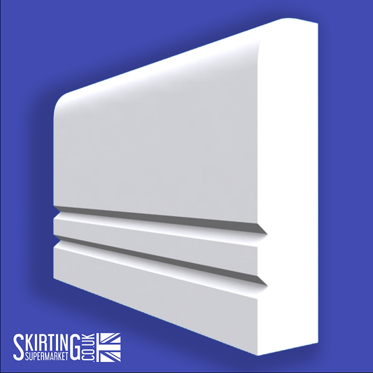 Square Edge V Grooved 2 MDF Dado Rail