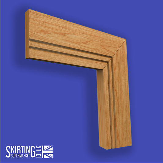 Square Edge V Grooved 2 Oak Architrave