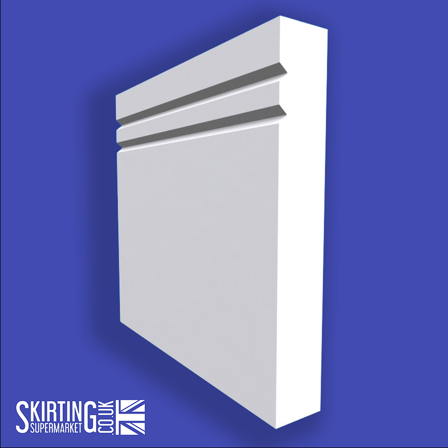 Square Edge V Grooved 2 Skirting