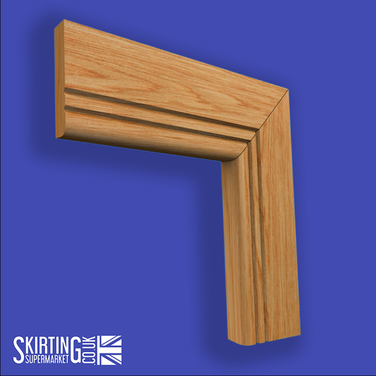Bullnose V Grooved 2 Oak Architrave