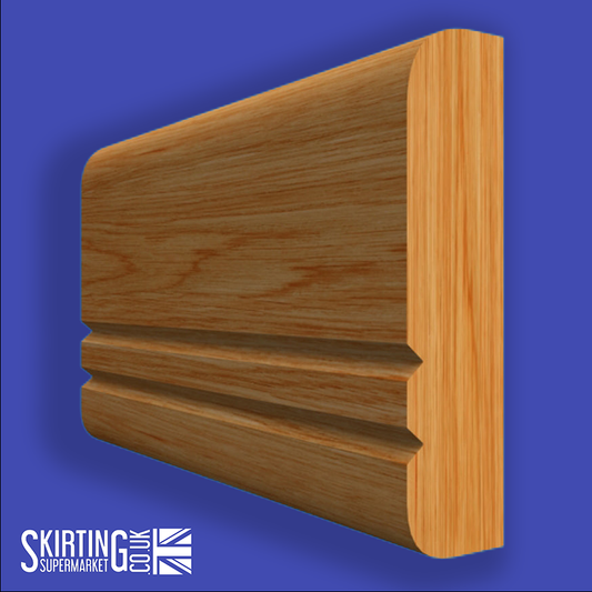Bullnose V Grooved 2 Oak Dado Rail