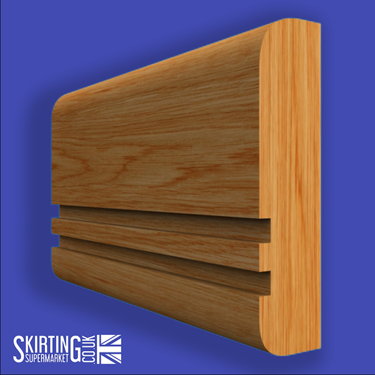 Bullnose Grooved 2 Oak Dado Rail