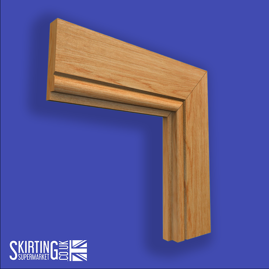 Single Step V Grooved Oak Architrave
