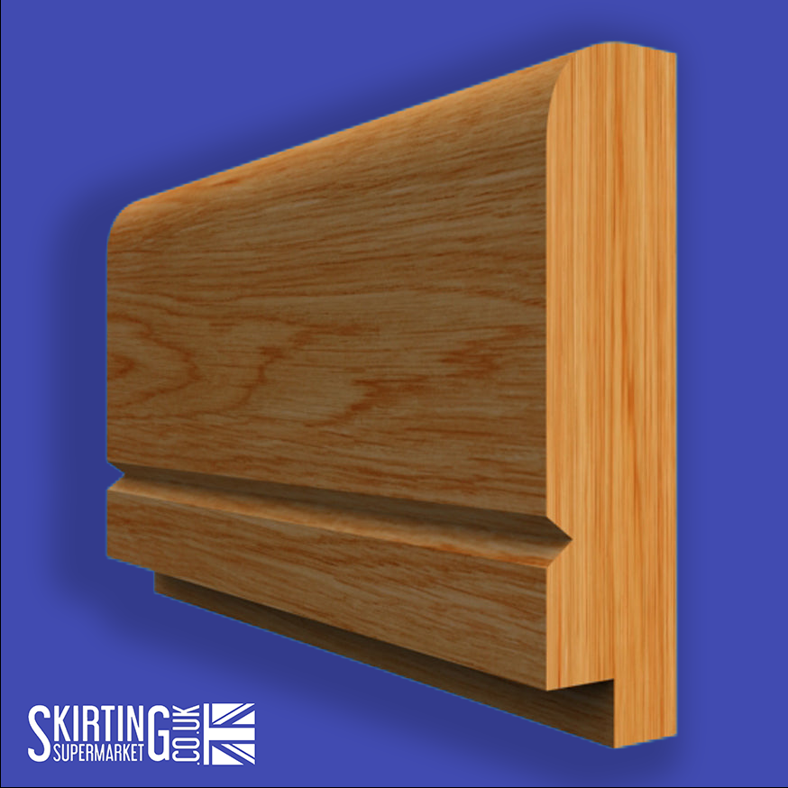 Single Step V Grooved Oak Dado Rail