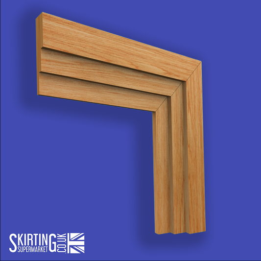 Large Stepped Oak Architrave