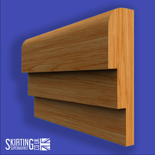 Large Stepped Oak Dado Rail