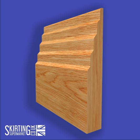 Stepped 3 Solid Oak Skirting Board