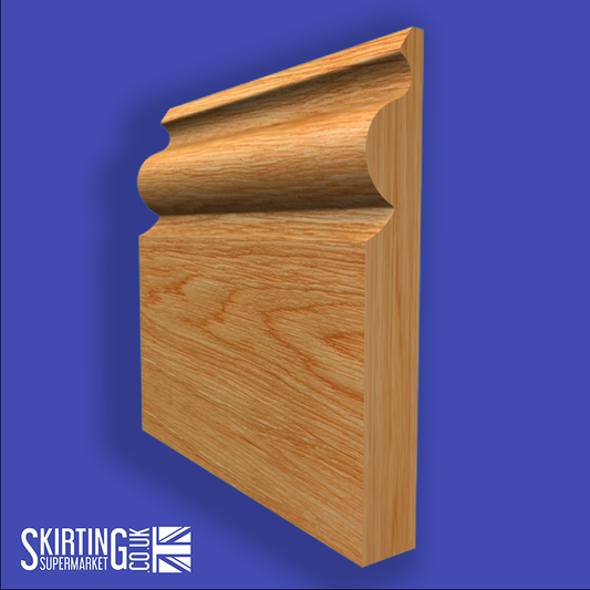 Regency Ogee Solid Oak Skirting Board