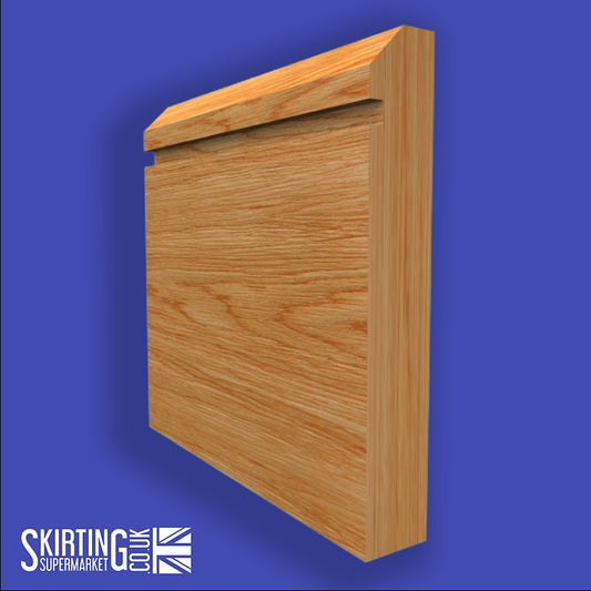 Edge Grooved Solid Oak Skirting Board