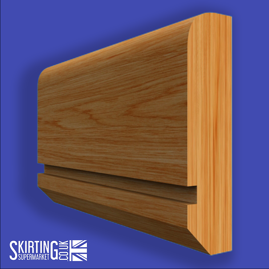 Edge Grooved Oak Dado Rail