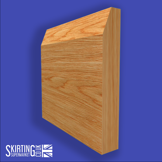 Chamfered Square Solid Oak Skirting Board
