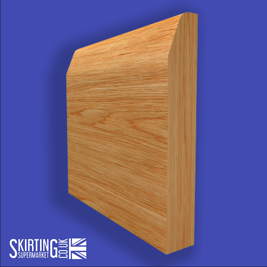 Chamfered Round Solid Oak Skirting Board