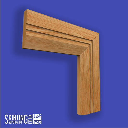 Chamfered Square C Grooved 2 Oak Architrave