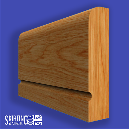 Square Edge C Grooved Oak Dado Rail