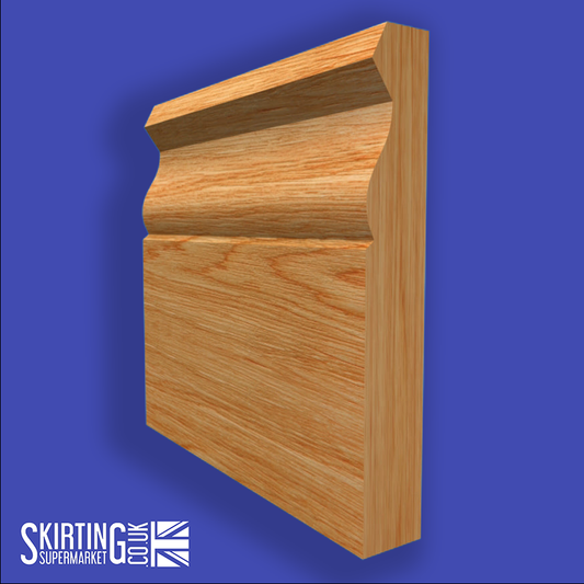 Large Ogee Solid Oak Skirting Board