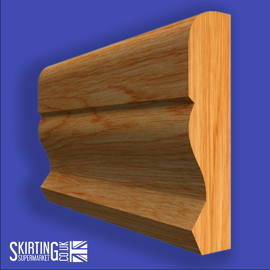 Large Ogee Oak Dado Rail