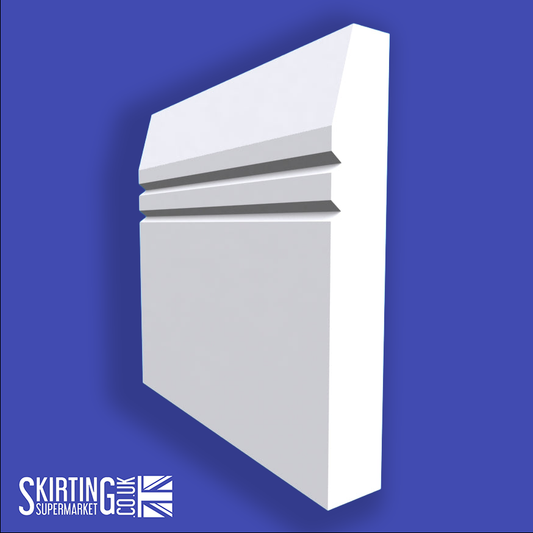 Chamfered Square V Grooved 2 Skirting