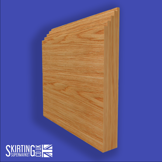 Mini Stepped Solid Oak Skirting Board