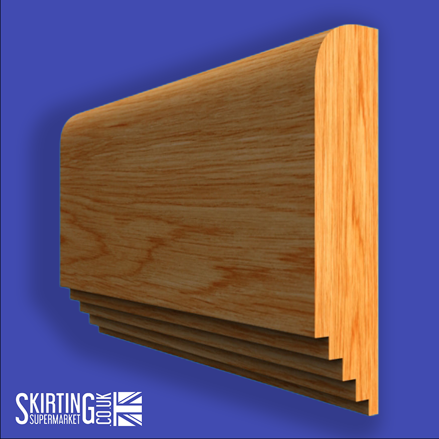 Mini Stepped Oak Dado Rail