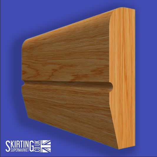 Chamfered Square C Grooved Oak Dado Rail