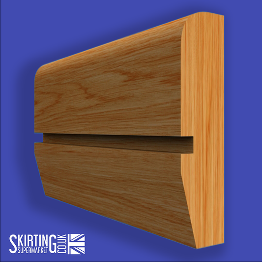 Chamfered Square Grooved Oak Dado Rail