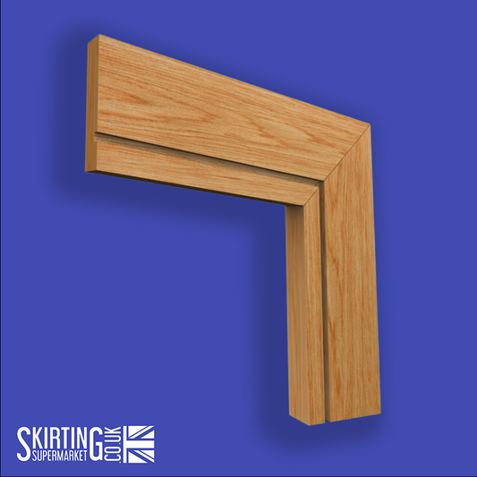Square Edge Grooved Oak Architrave